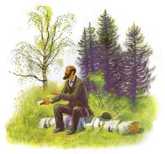 На поле летом к д Ушинский