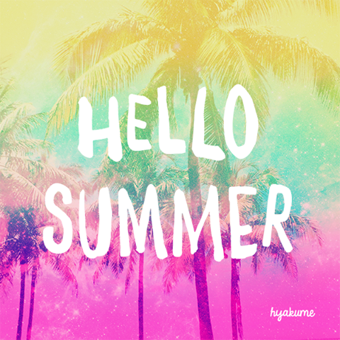 Привет лето надпись