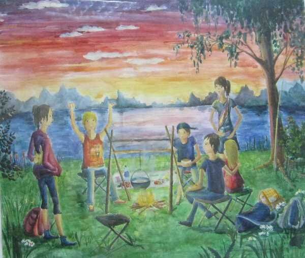 Сюжетная композиция лето