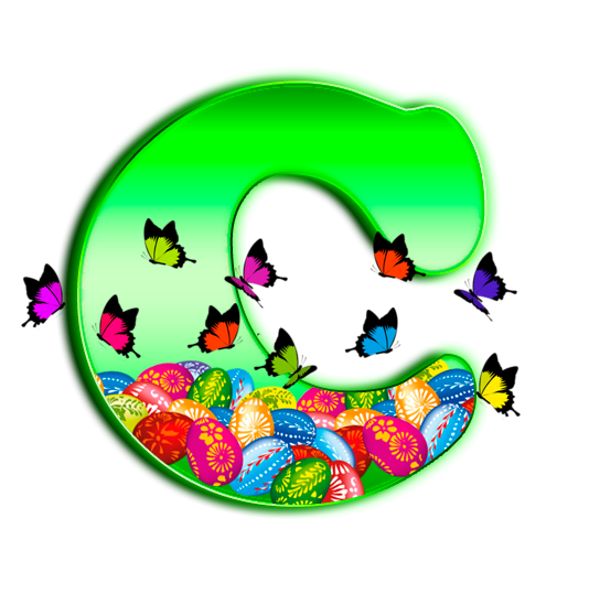 Красивые буквы с ромашками