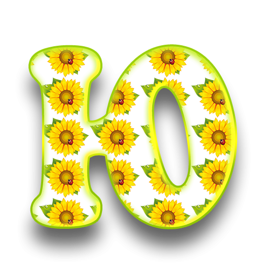 Лето буквы красивые