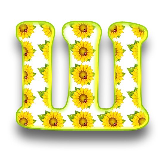 Цифры Подсолнухи