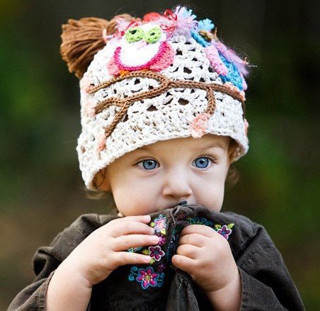 Шапка крючком для малыша