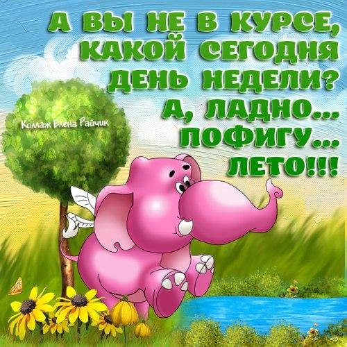 Поздравление с первым днем лета