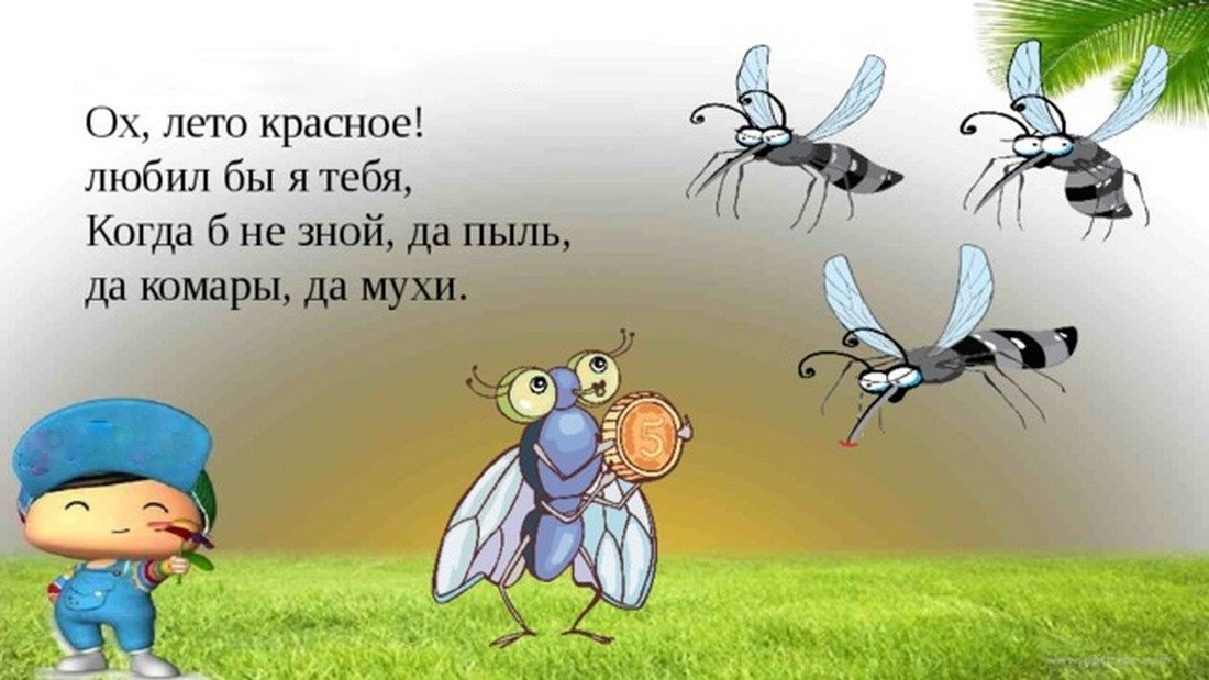 Мухи комары текст. Лето комары да мухи. Пушкин о лете комары да мухи. Комары и мухи летом. Ох лето красное любил бы я тебя когда б не зной.