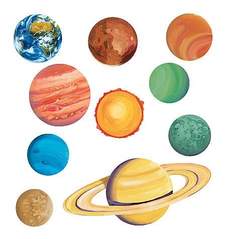 Планеты вырезать