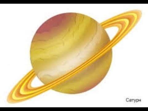 Планета Сатурн для детей