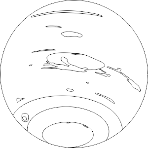 Планета Нептун раскраска