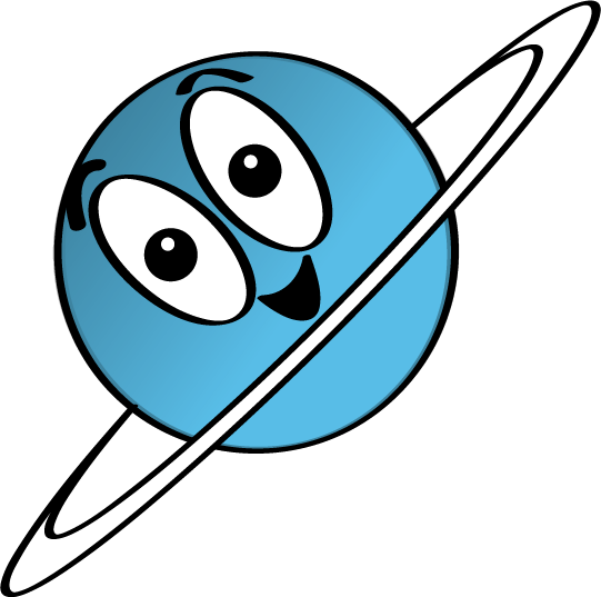 Планета Уран мультяшная