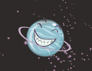 Планета Уран рисунок для детей