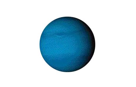 Уран и Нептун на белом фоне