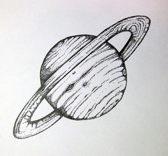 Сатурн рисование