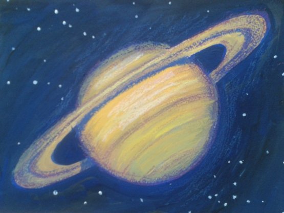 Сатурн гуашью