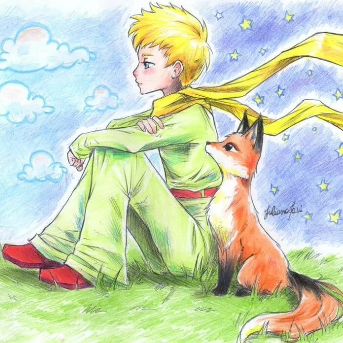 Картинки маленький принц и лис