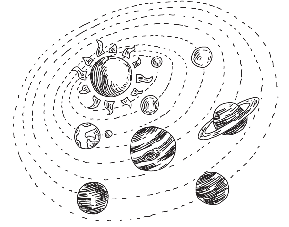 Планеты солнечной системы эскиз