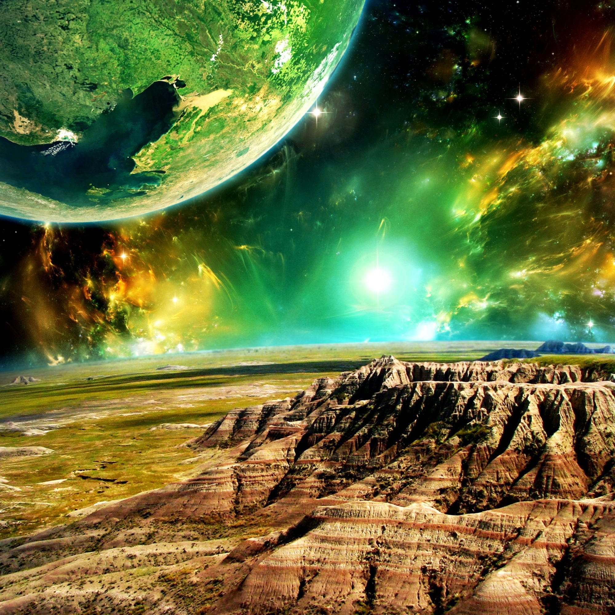 Мир фантастики 3. Космический пейзаж. Красивые планеты. Космические пейзажи на земле. Фантастические космические пейзажи.