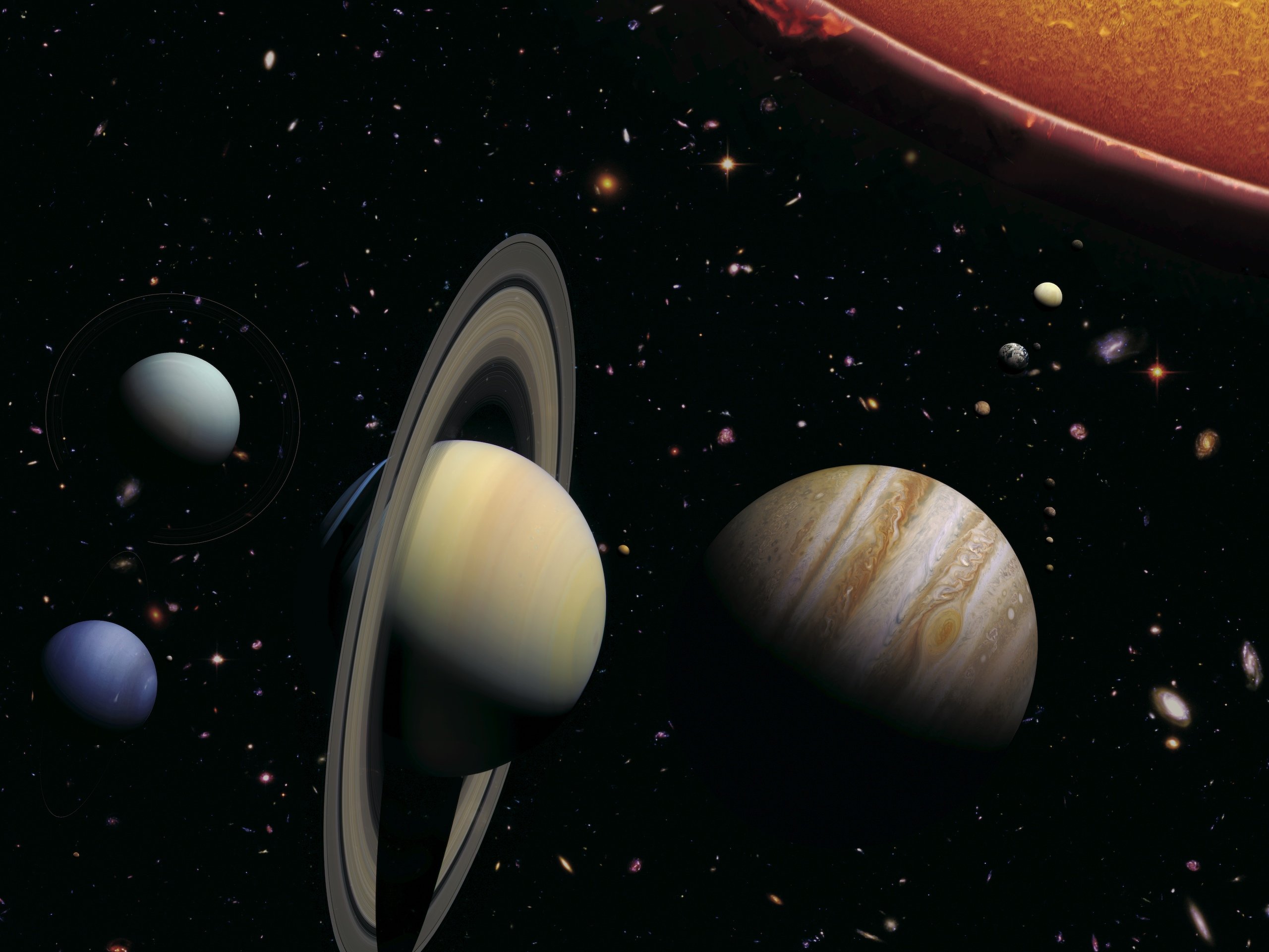 Самая большая система солнечной системы сатурн. Плутон Сатурн Юпитер. Планета Сатурн Юпитер и Уран. Планеты-гиганты (Юпитер, Сатурн). Юпитер Сатурн Уран Нептун.