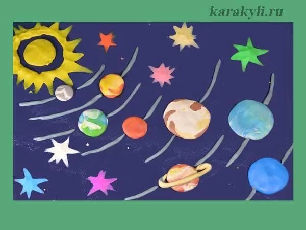 Аппликация на тему планеты