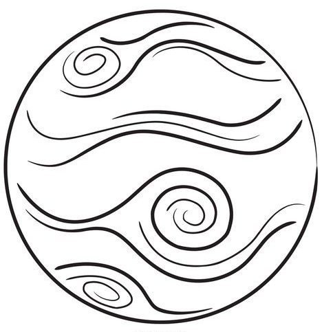 Планета Венера раскраска