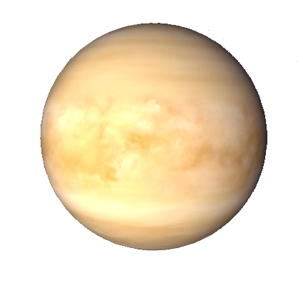 Планета Венера на прозрачном фоне