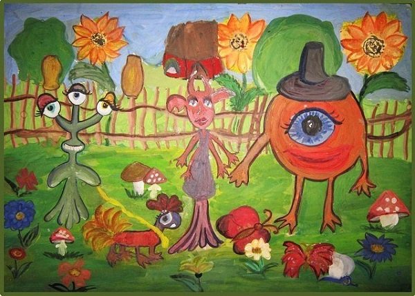 Инопланетяне детские рисунки