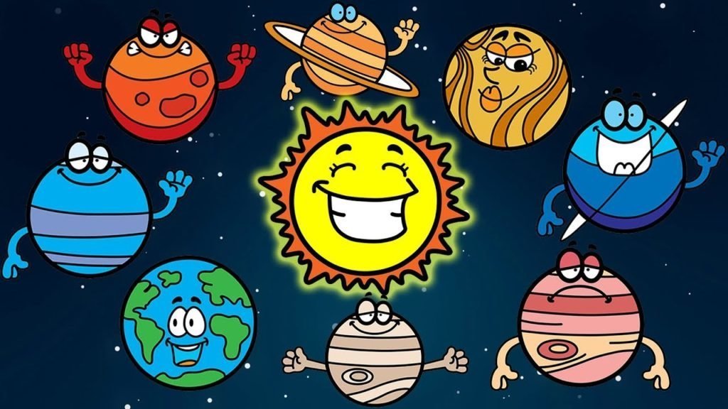 Pluto cartoon planet. Планеты с глазками. Планеты мультяшные. Планета рисунок для детей. Планеты для детей.