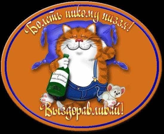 Шуточное пожелание выздоровления