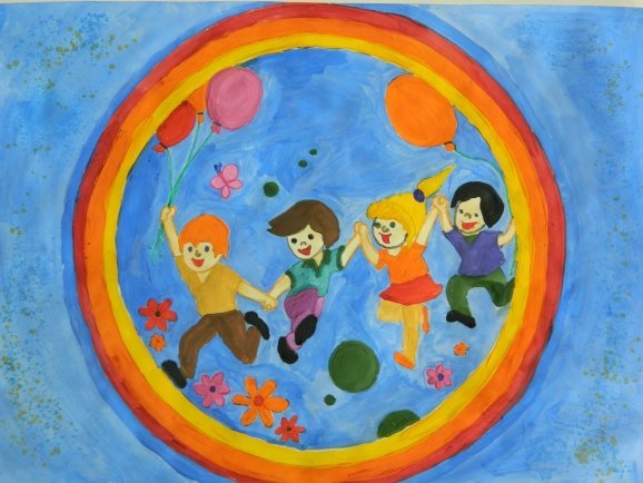 Рисунок на тему дружная Планета