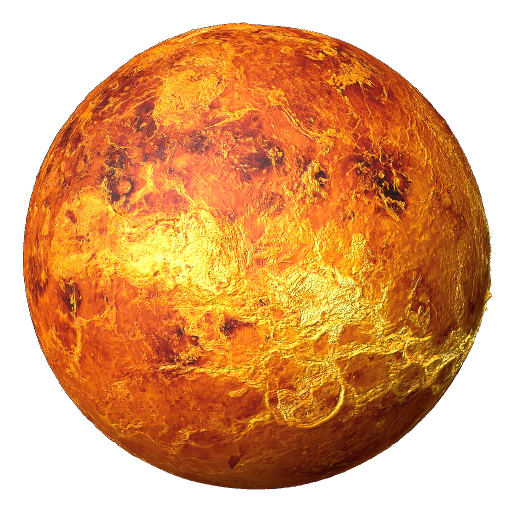 Венера Планета на белом фоне