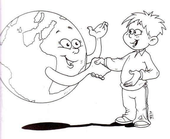 День защиты земли раскраски