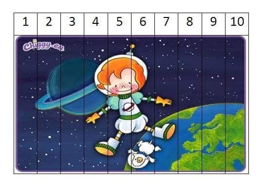 Математические пазлы космос