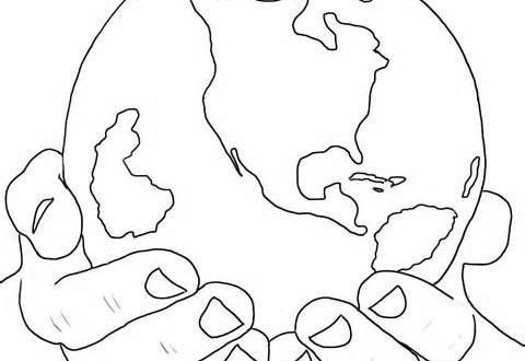 День земли раскраска