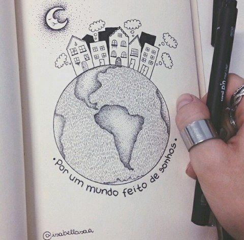 Мини рисунки для скетчбука легкие планеты