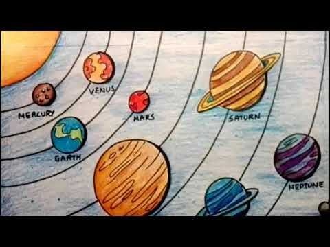 Солнечная система рисунок легко