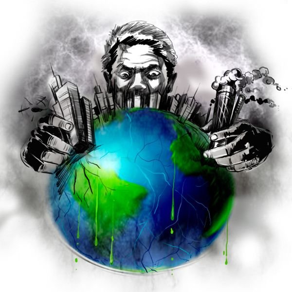 Арт загрязнение планеты