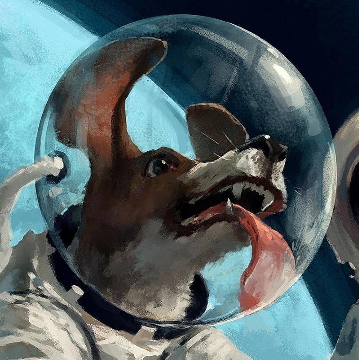 Первое животное космонавт