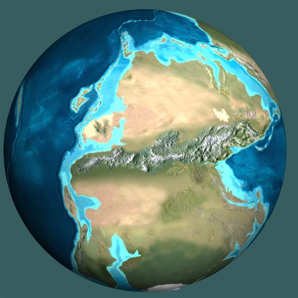 Пангея материк через 250 миллионов лет