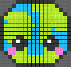 Глобус по клеточкам