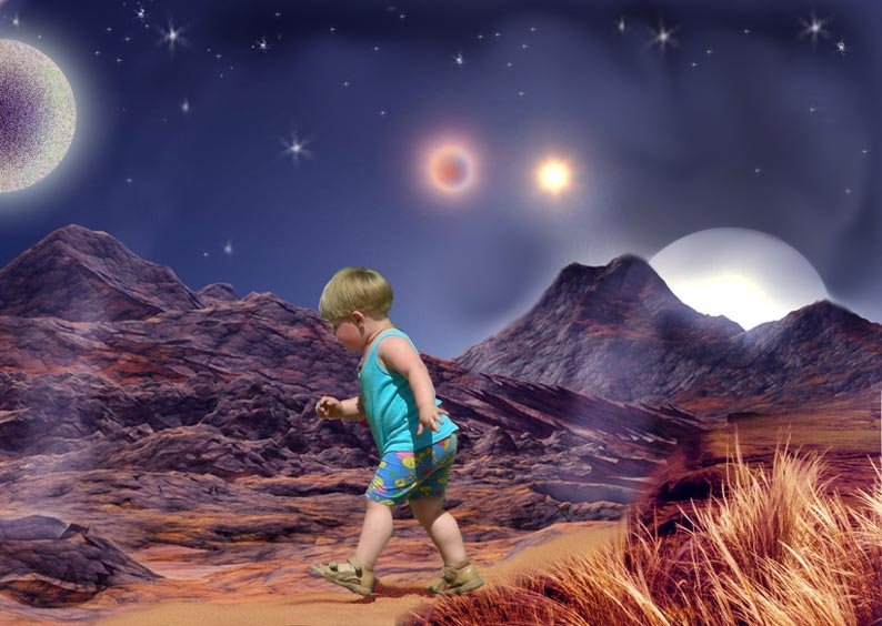 Путешествие в неизведанное. Далекие планеты. Детям о космосе. Космический ребенок. Фэнтези космос для детей.