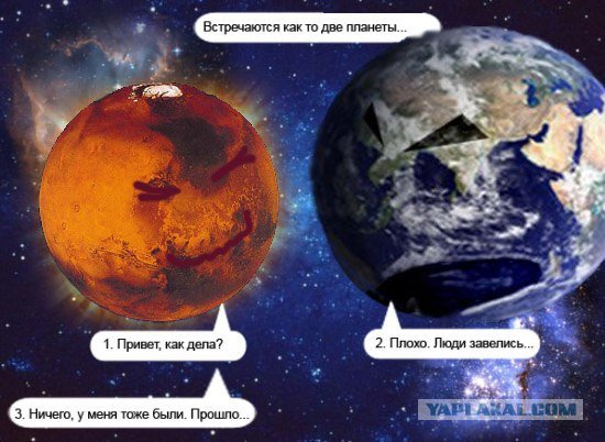 Встречаются две планеты