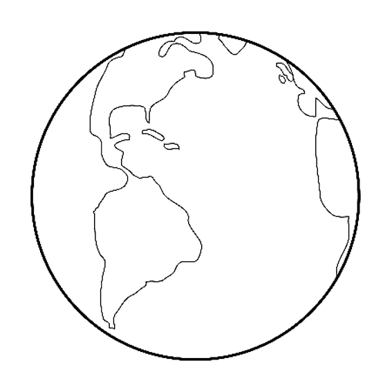 Планета земля раскраска для детей