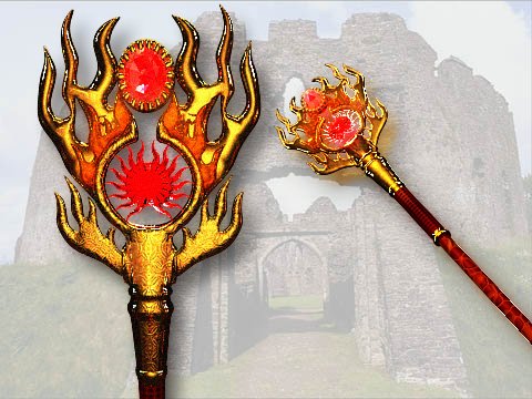 Магический посох огня