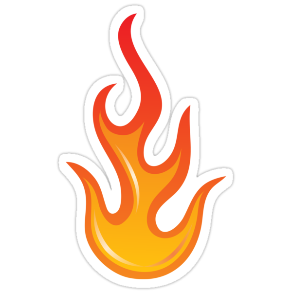 Язычок пламени для печати