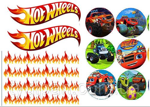 Хот Вилс машинки фотопечать