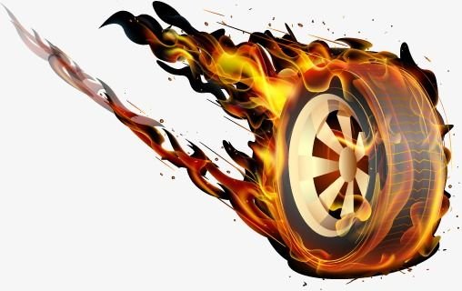 Горящее колесо хот Вилс