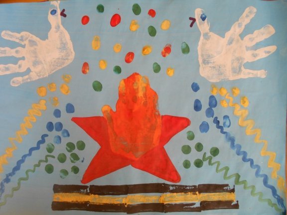 Рисование ко Дню Победы в детском саду