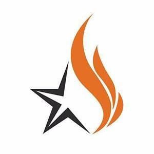 Логотип огонь и звезда