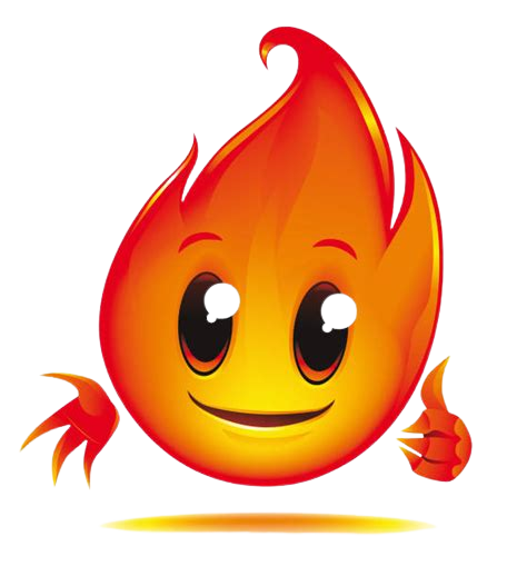 Смайлик огонь