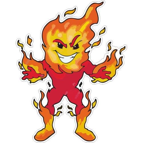 Лицо в огне