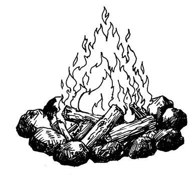 Набросок костра